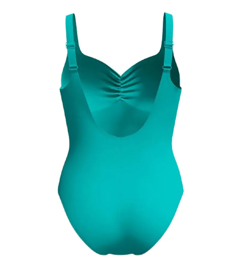 Speedo Women's Shaping AquaNite One Piece Swimsuit Turquoise Gem-1