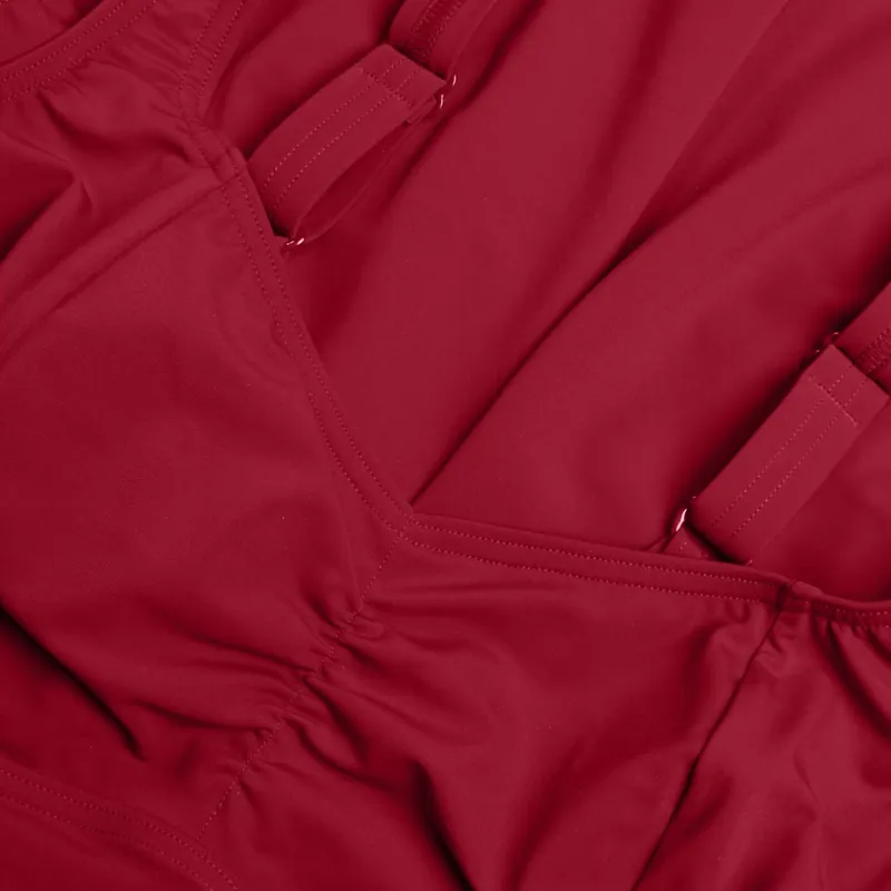 Speedo Women's Shaping AquaNite Swimsuit Burgundy Red-9