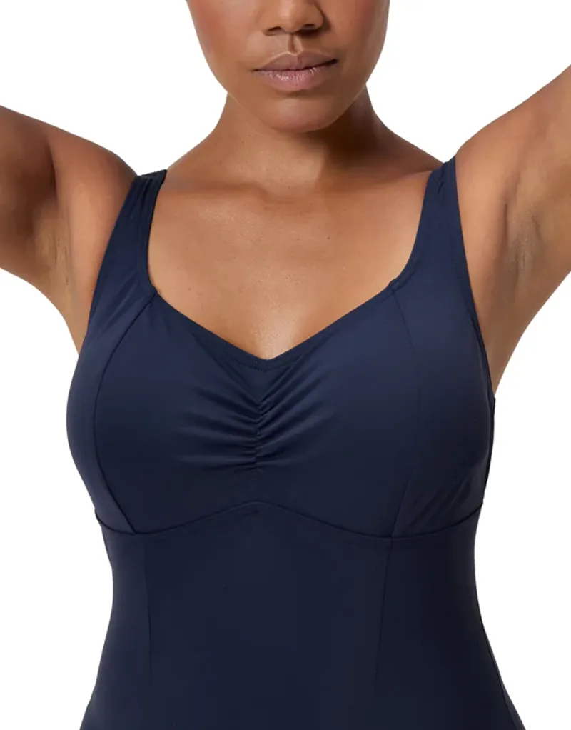 Speedo Women's Shaping AquaNite Swimsuit True Navy-8