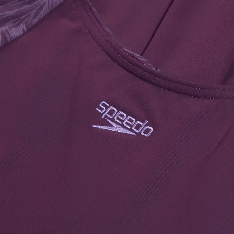 Speedo Women's Shaping Lapisnite One Piece Swimsuit Plum Dandy-8