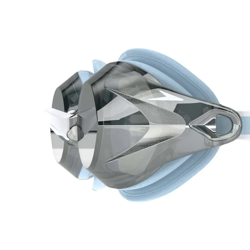 Speedo Women's Vanquisher 3.0 Mirrored Goggles Hawaiian Sky/Grey/Silver-4