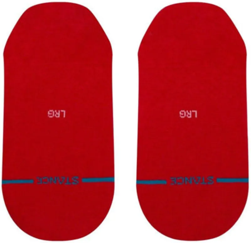 Stance Icon No Show Socks Red-2