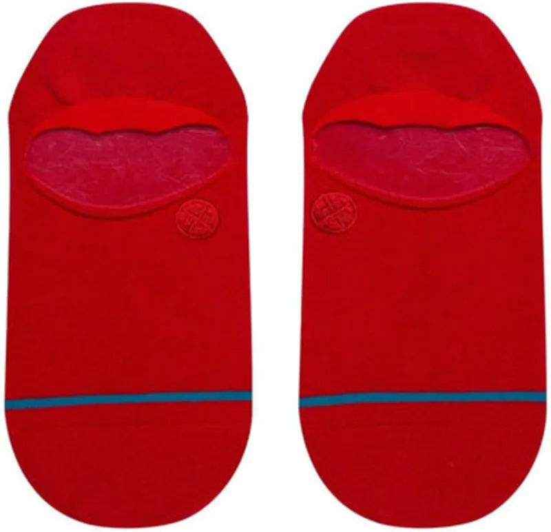 Stance Icon No Show Socks Red-1