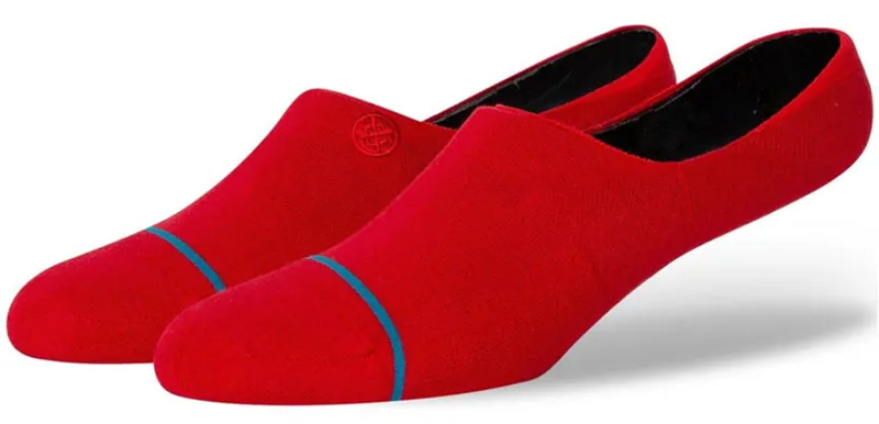 Stance Icon No Show Socks Red