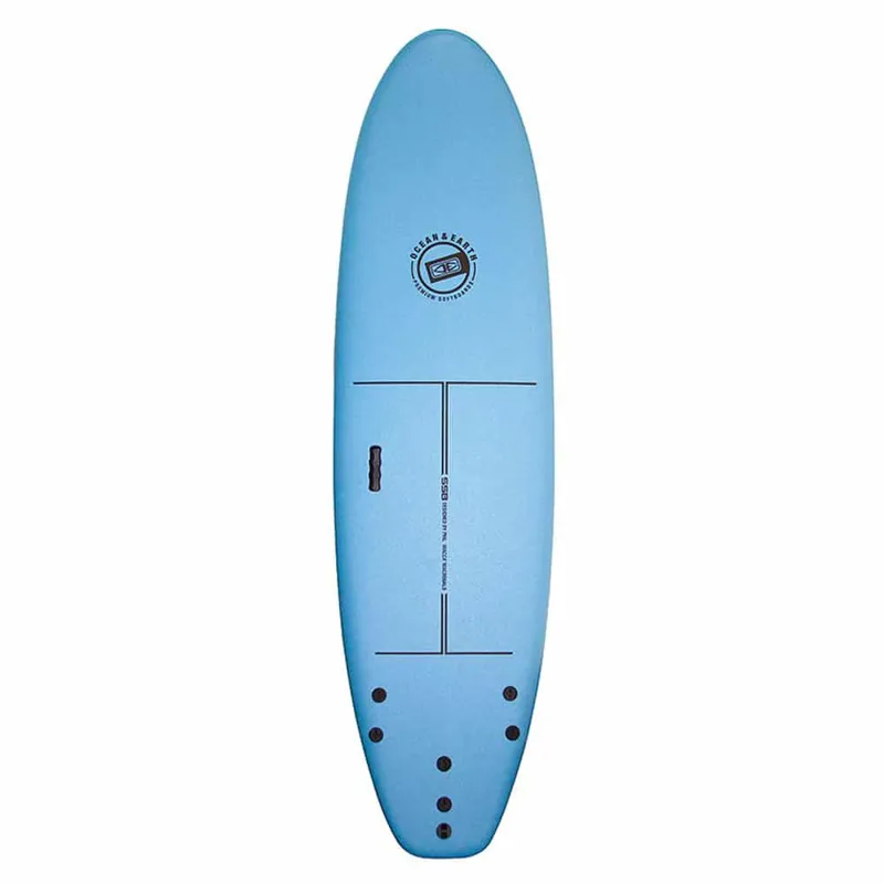 Ocean and Earth Surf School Softboard 8ft0inch Wide Blue