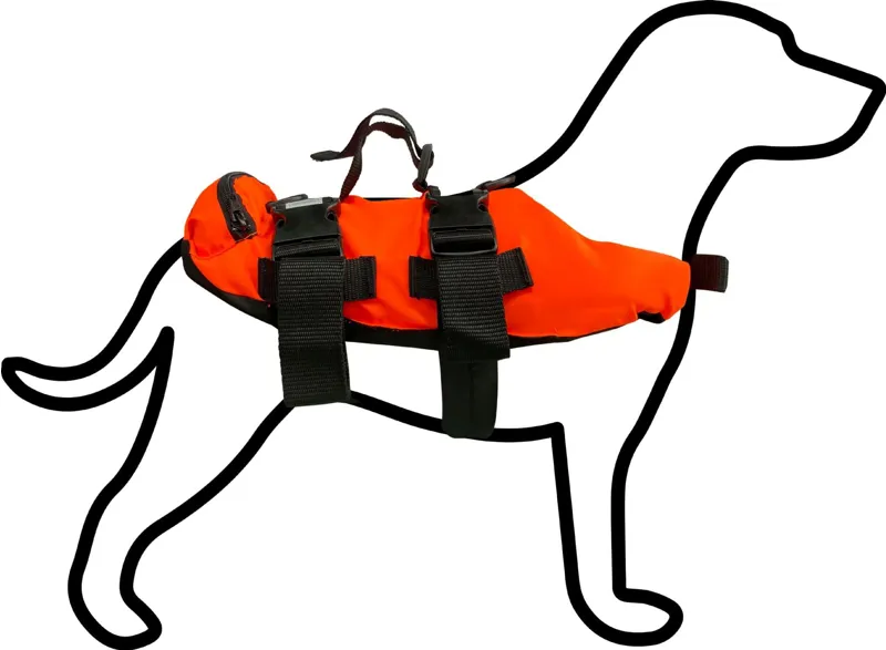 TWF Pet Life Jacket 0-5KG Orange/Black-2