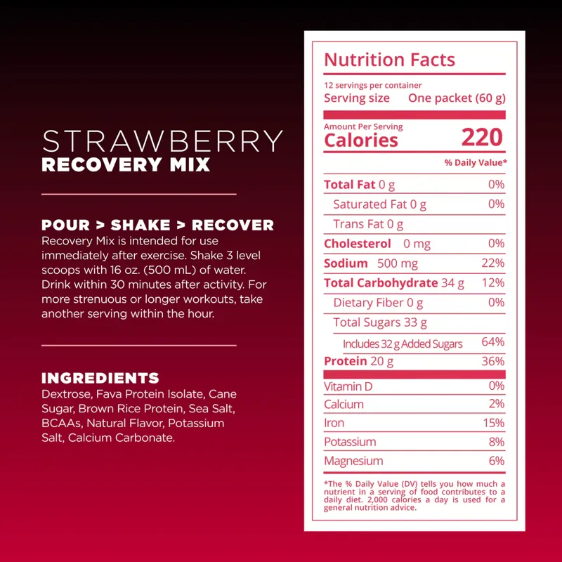 Tailwind Rebuild Recovery Mix 20g Protein Strawberry-2