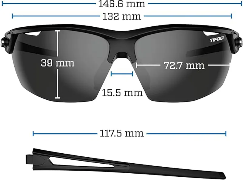 Tifosi Optics Navar Sunglasses S-L Gloss Black-1