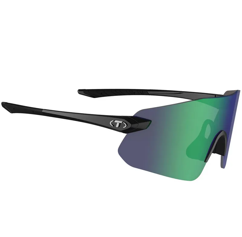 Tifosi Vogel SL Single Lens Sunglasses 2024 Gloss Black/Smoke Green-2
