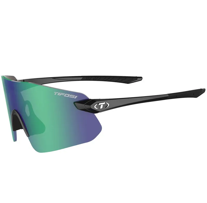 Tifosi Vogel SL Single Lens Sunglasses 2024 Gloss Black/Smoke Green