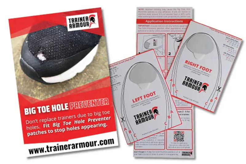 Trainer Armour Big Toe Hole Preventer White