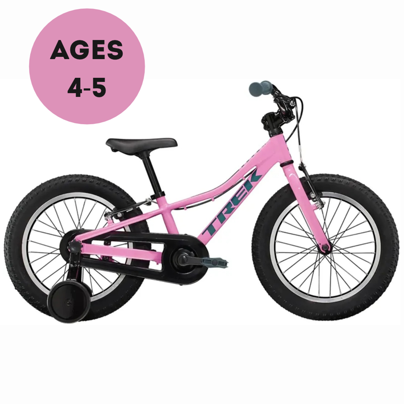 Trek Precaliber 16 Freewheel Kids Bike in Pink Frosting