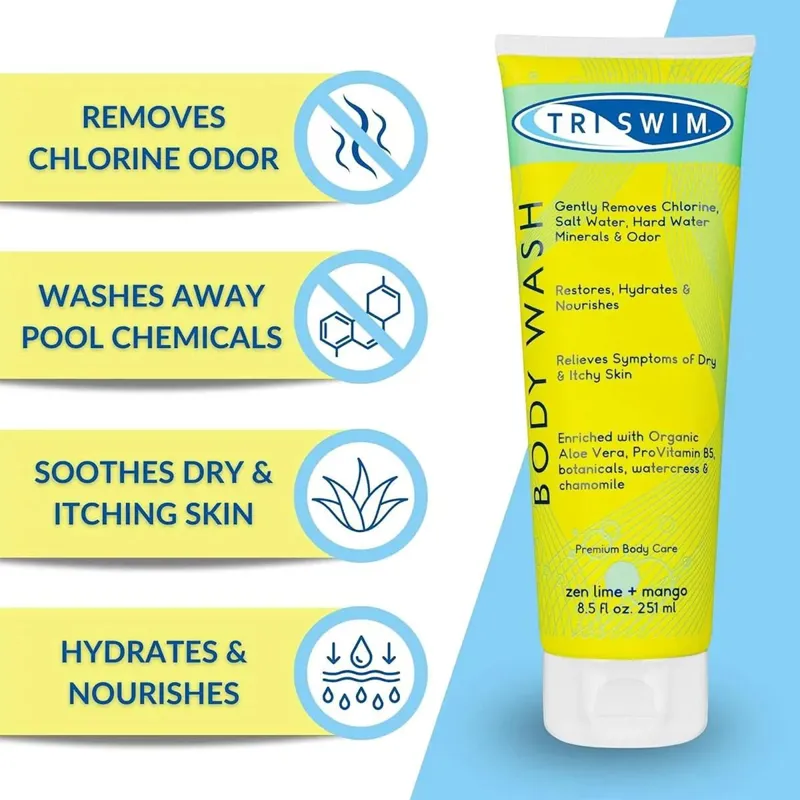 Triswim Body Wash Zen Lime and Mango 251 ml-3