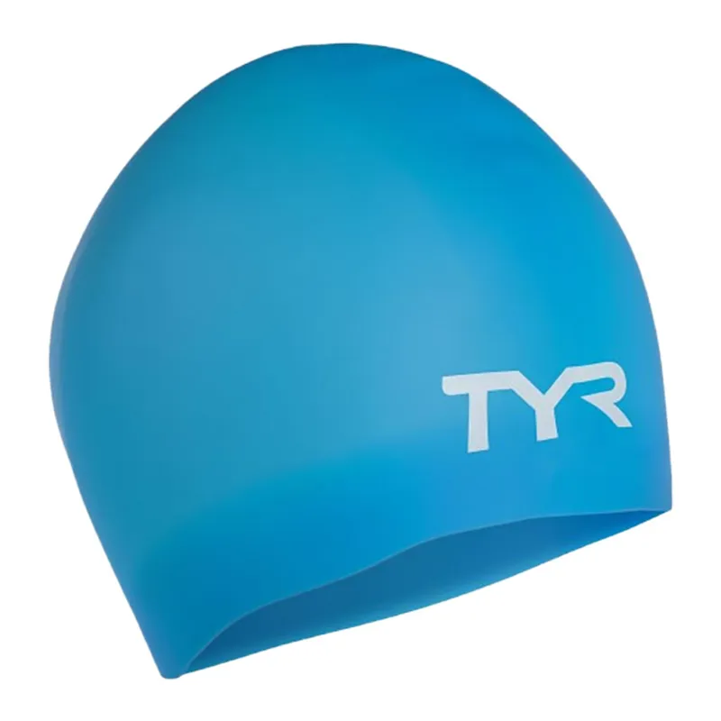Tyr Long Hair Wrinkle-Free Silicone Cap Blue-1