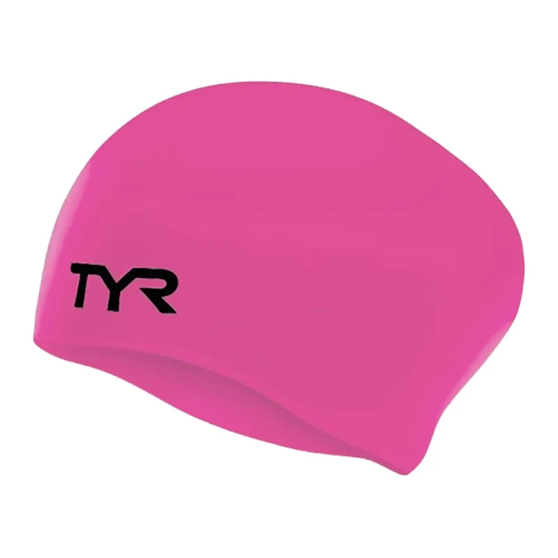 Tyr Long Hair Wrinkle-Free Silicone Cap Pink