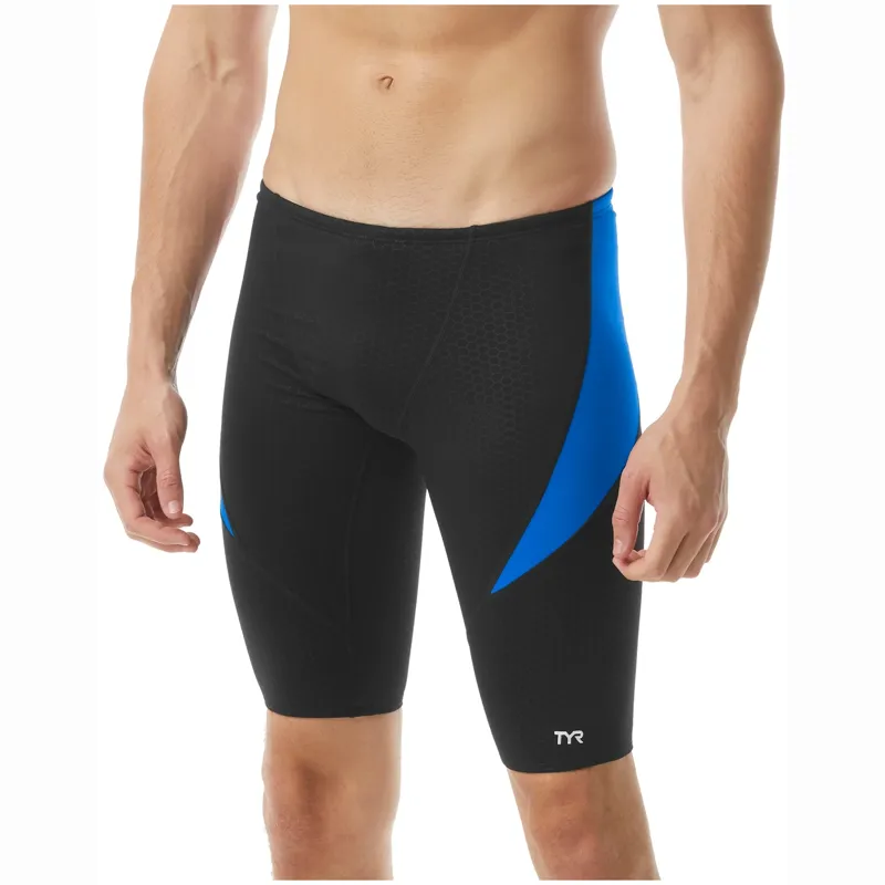 Tyr Men's Durafast Elite Curve Splice Jammer Hexa Black/Blue