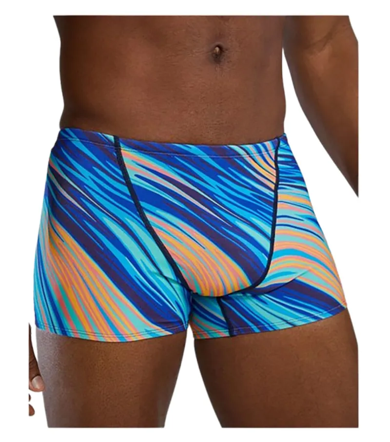 Tyr Men's Square Leg Swimsuit Riptide Teal/Org-7