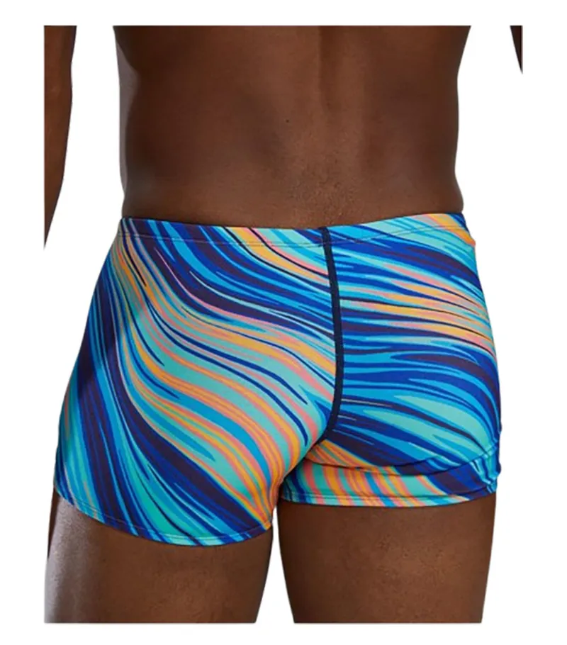 Tyr Men's Square Leg Swimsuit Riptide Teal/Org-6