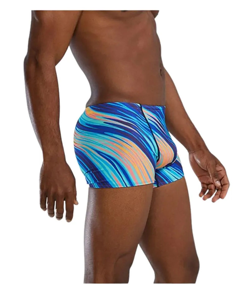 Tyr Men's Square Leg Swimsuit Riptide Teal/Org-3