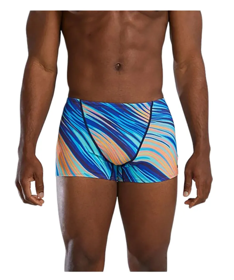 Tyr Men's Square Leg Swimsuit Riptide Teal/Org