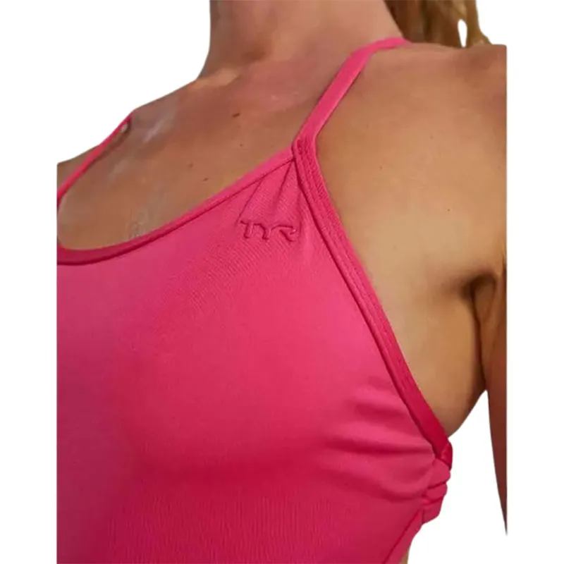 Tyr Women's Crosscut Tieback Swimsuit Fuchsia-5