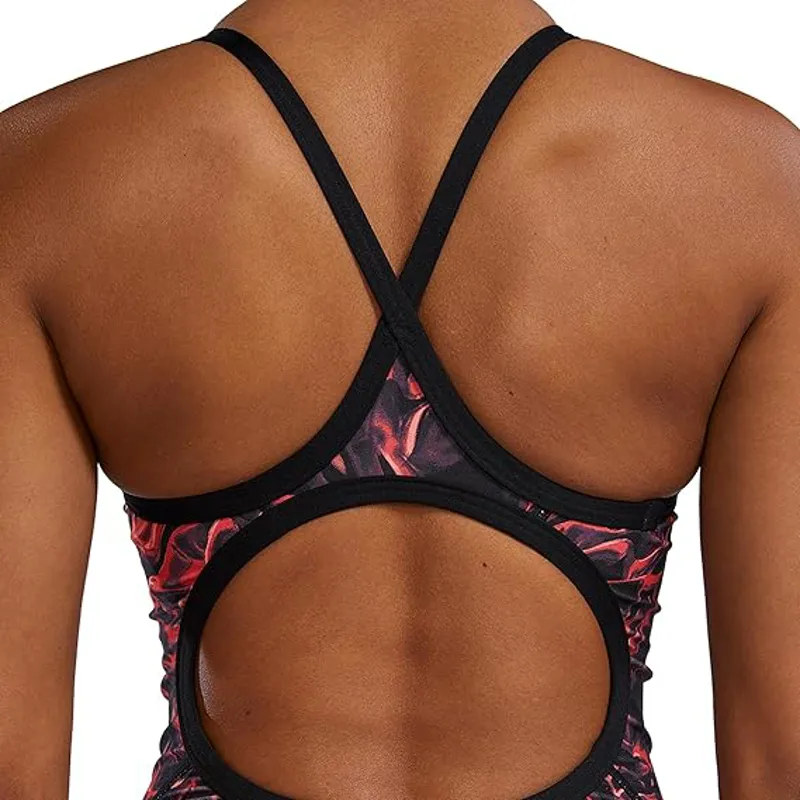 Tyr Women's Diamondfit Swimsuit Energia Red-6