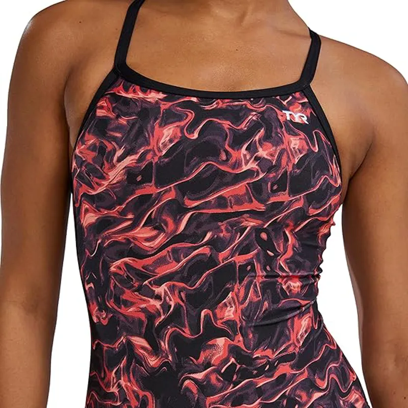 Tyr Women's Diamondfit Swimsuit Energia Red-4