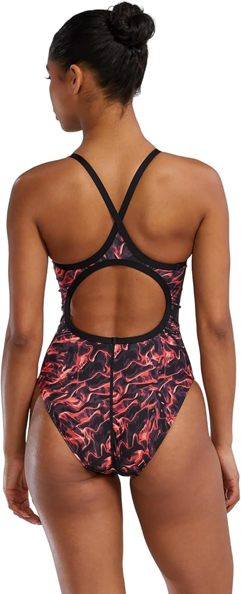 Tyr Women's Diamondfit Swimsuit Energia Red-3