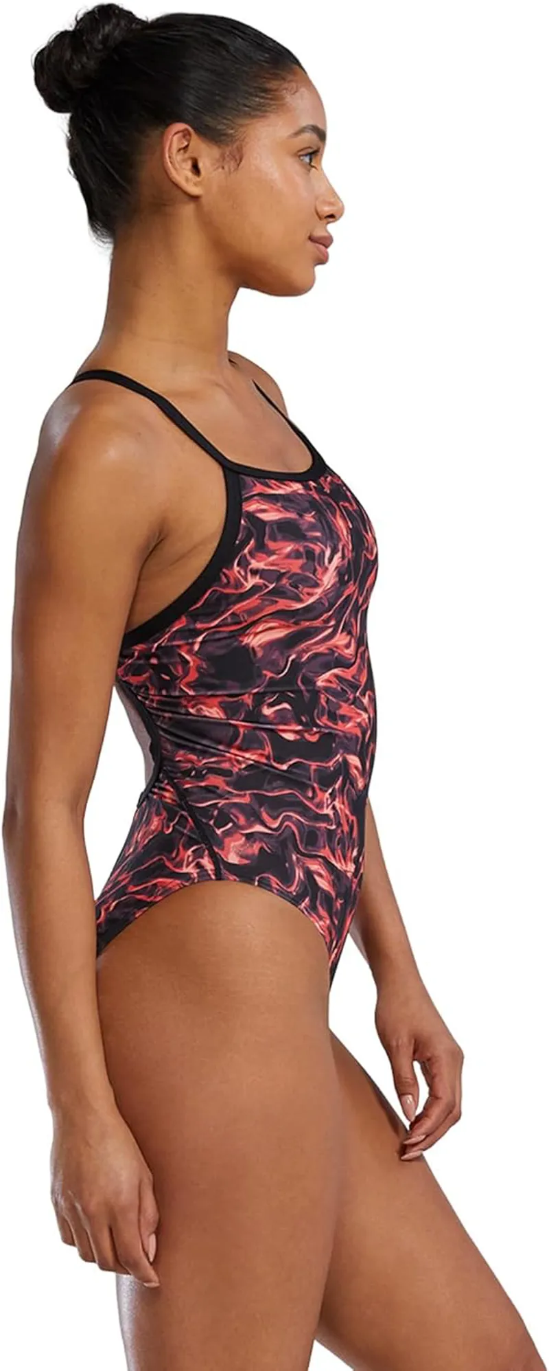 Tyr Women's Diamondfit Swimsuit Energia Red-2