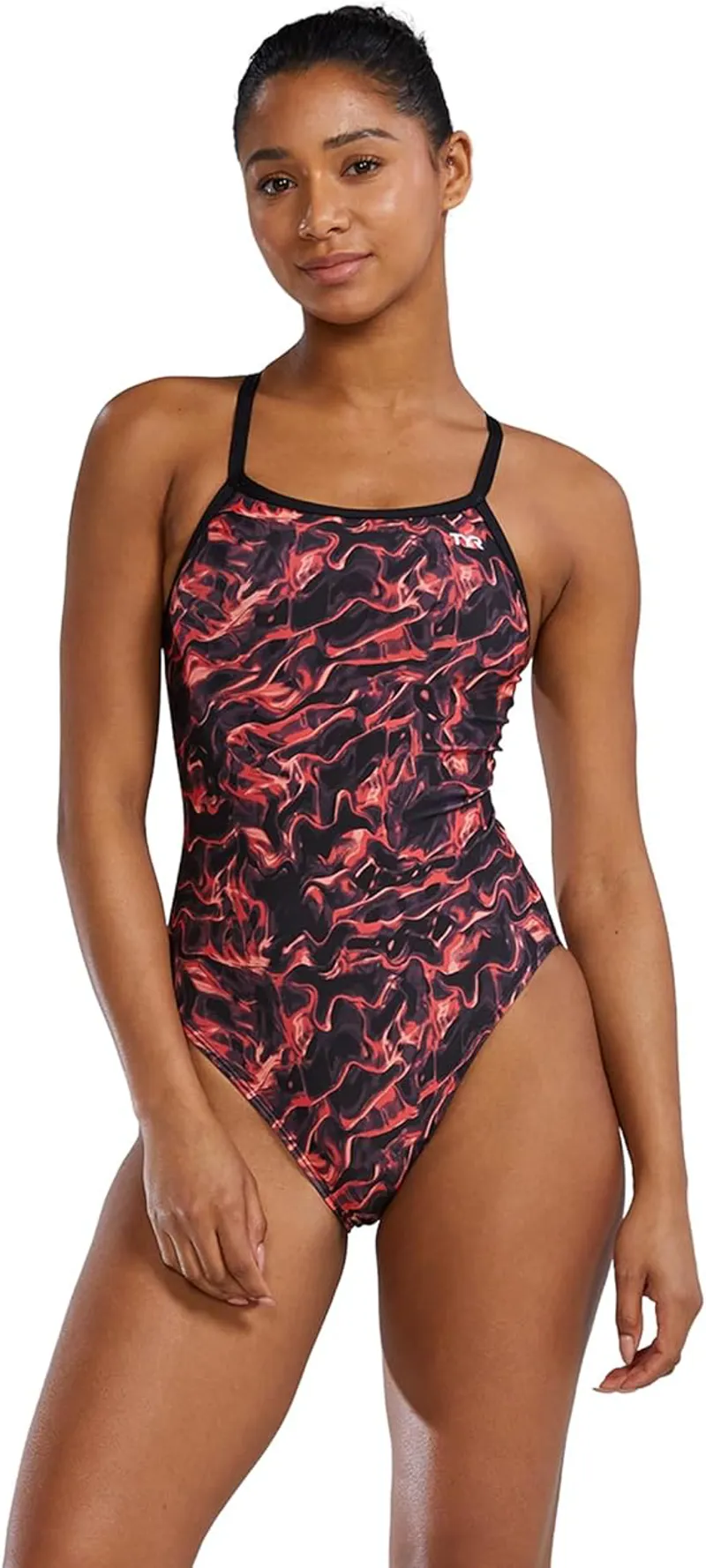 Tyr Women's Diamondfit Swimsuit Energia Red