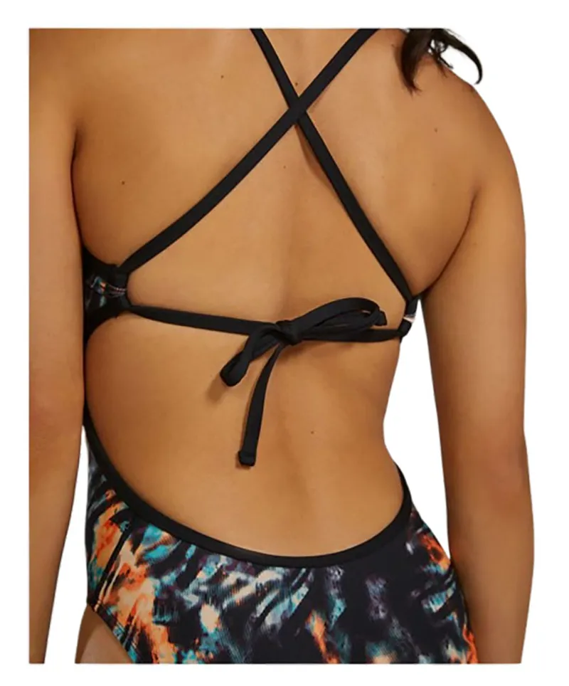 Tyr Women's Durafast Elite Crosscutfit Validus Orange/Aqua/Black-6