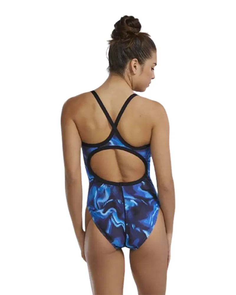 Tyr Women's Durafast Elite Diamondfit Swimsuit Waveform Blue-1