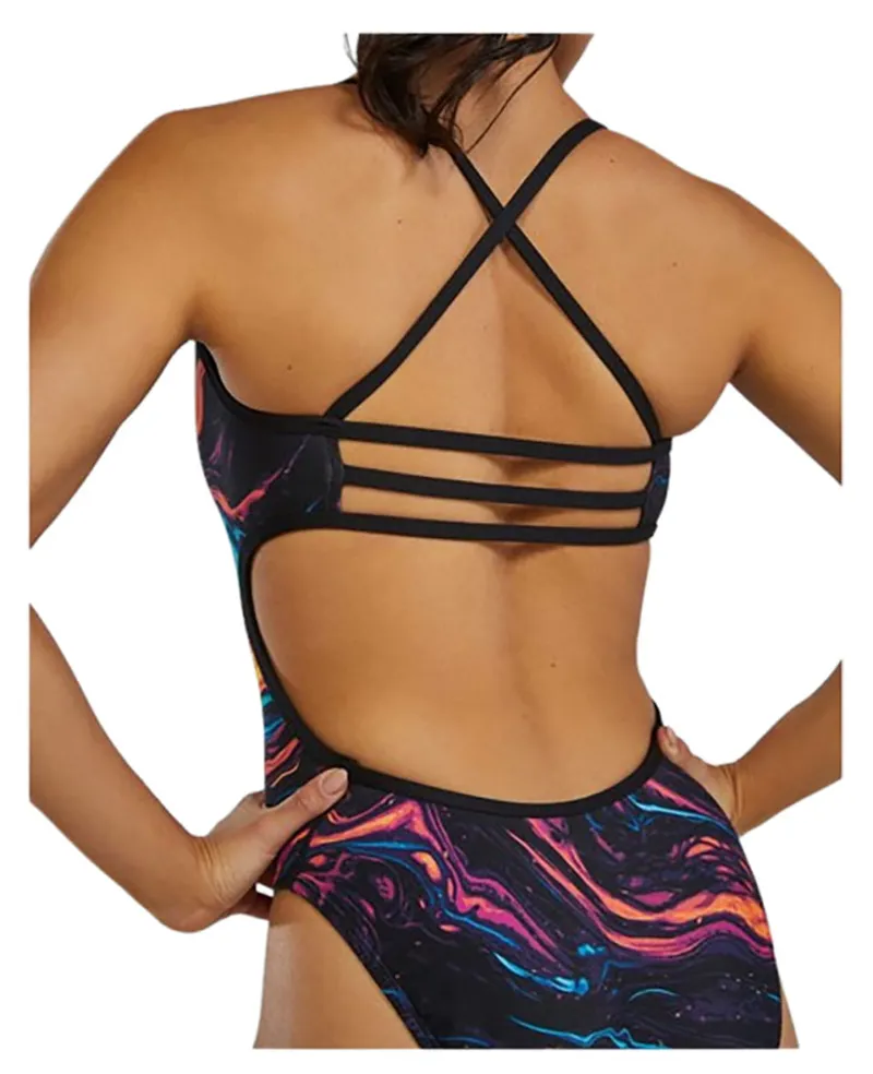 Tyr Women's Durafast Elite Trinityfit Magmata Gold/Metal Rainbow/Black-6