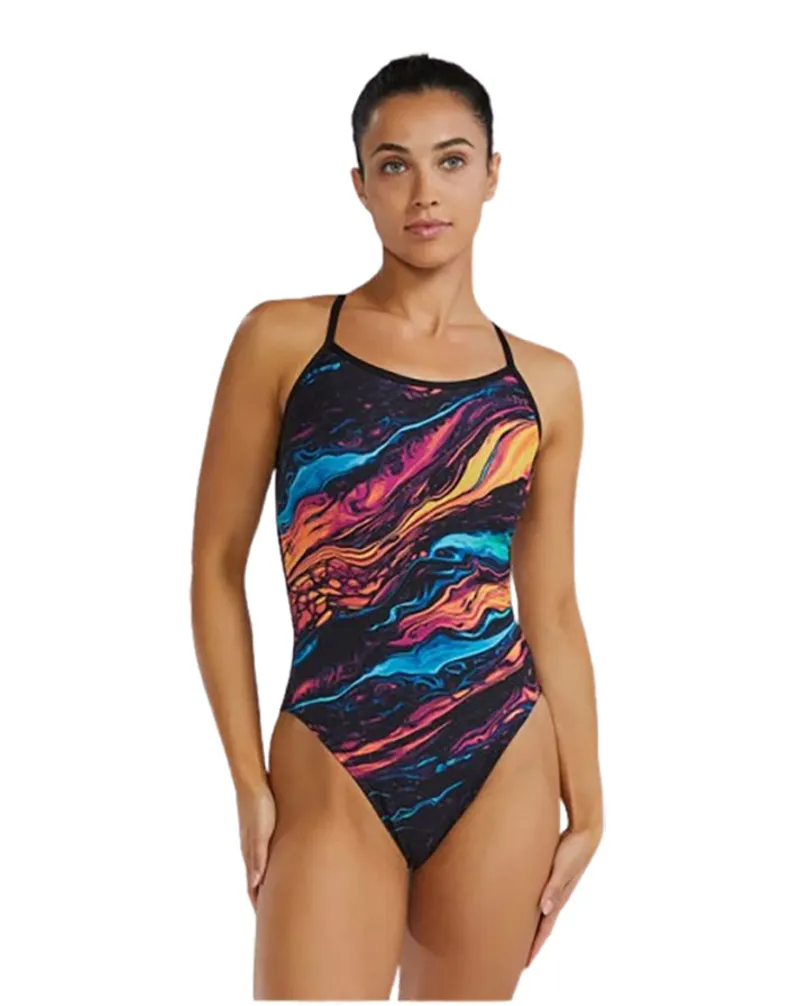 Tyr Women's Durafast Elite Trinityfit Magmata Gold/Metal Rainbow/Black