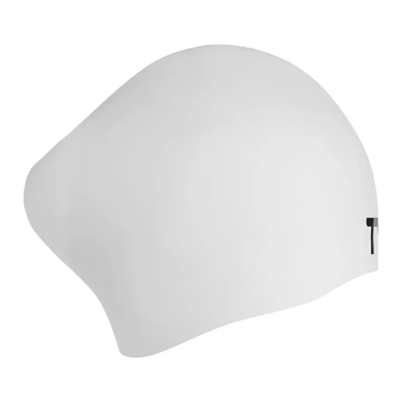Tyr Wrinkle-Free Long Hair Silicone Cap White-2
