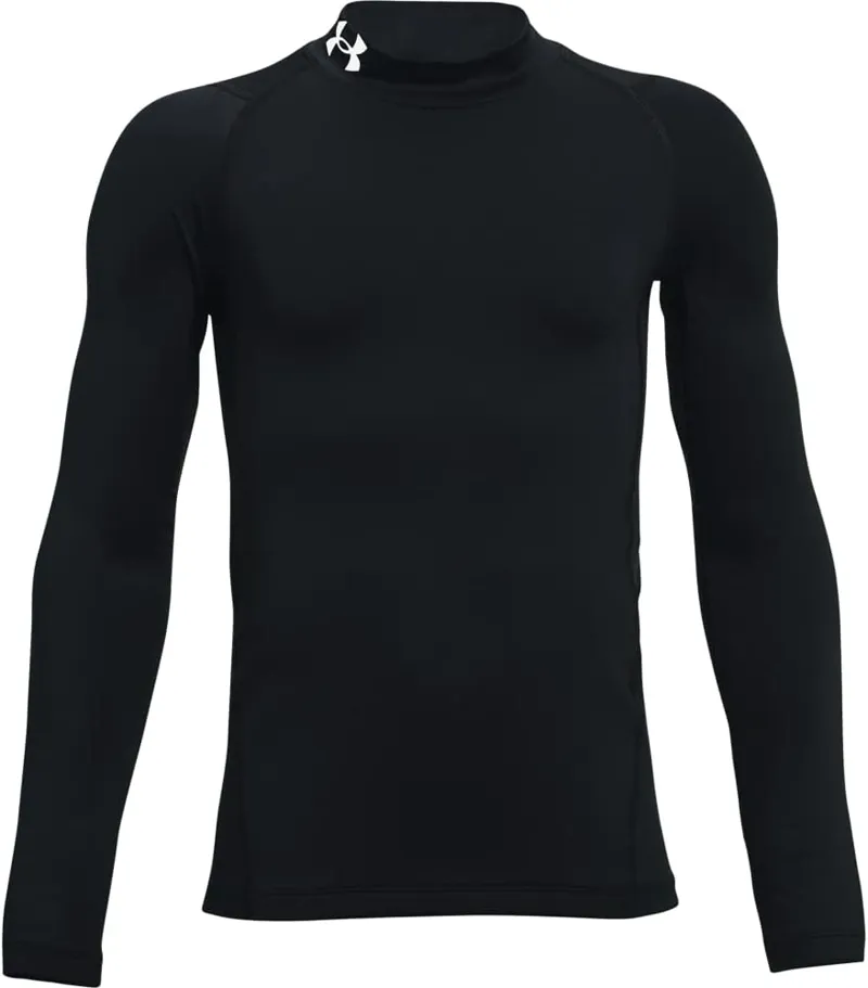 Under Armour Boys' ColdGear Mock Long Sleeve Black