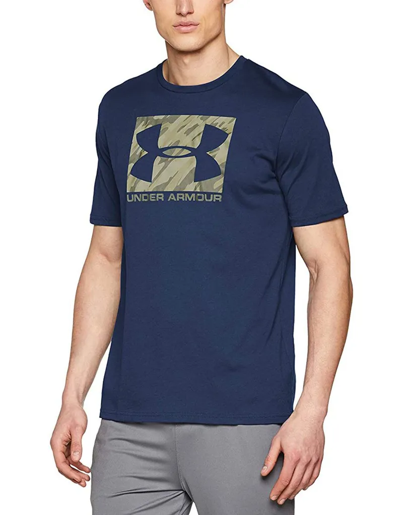 Under Armour Men's UA Boxed Sportstyle Short Sleeve T-Shirt Navy S
