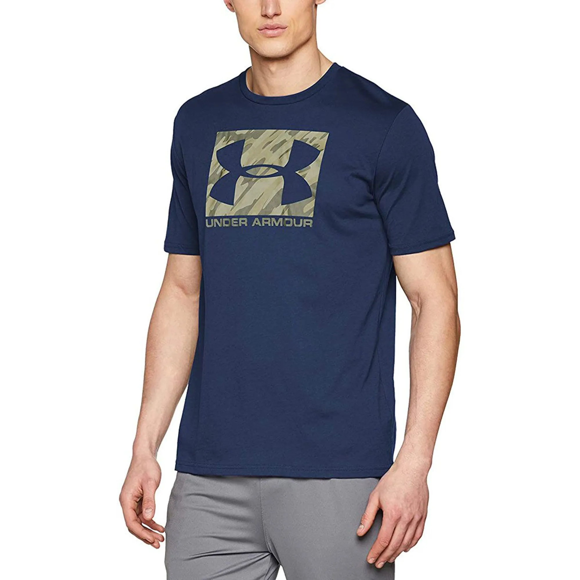 Under Armour Men's UA Boxed Sportstyle Short Sleeve T-Shirt Navy S