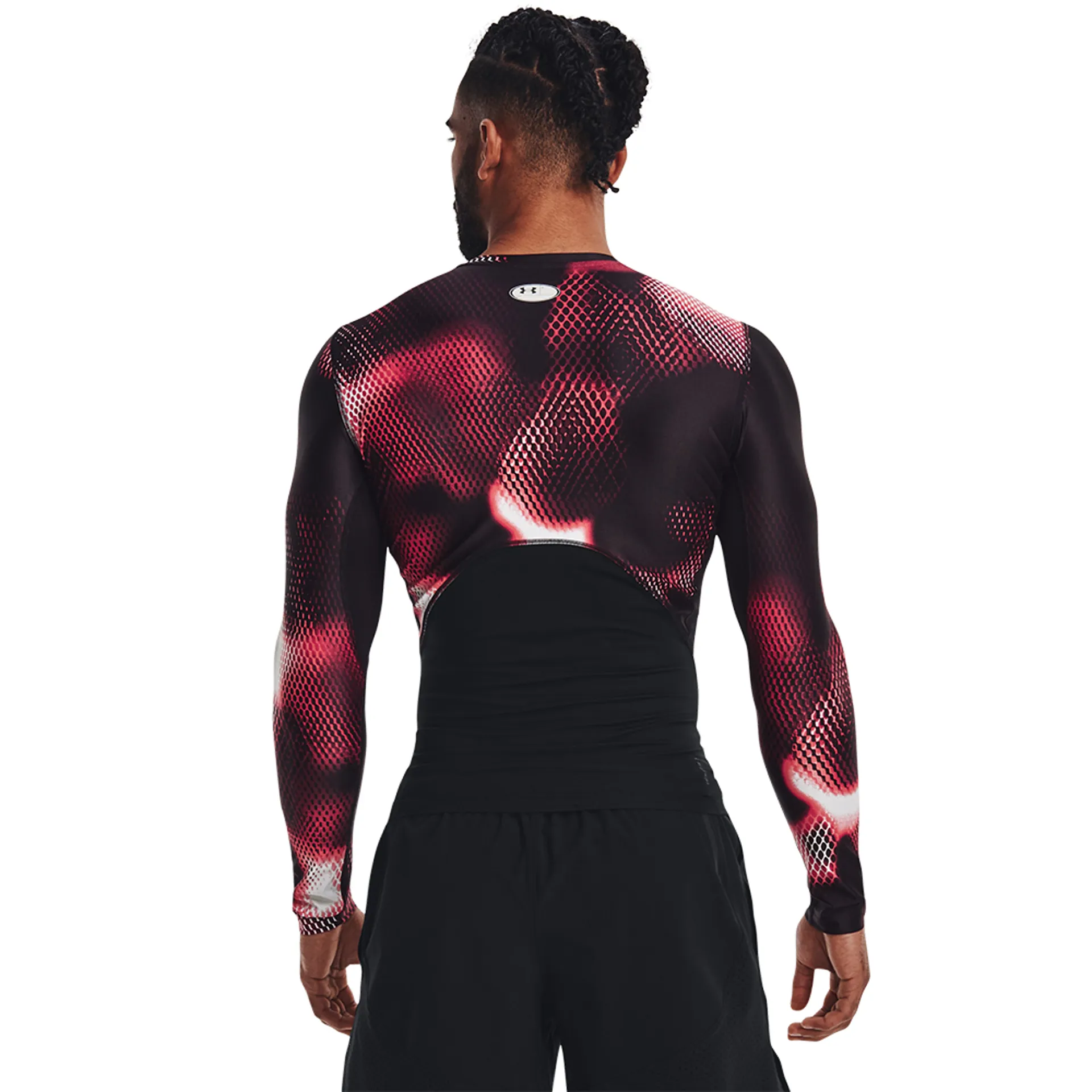 Under Armour Men's UA Iso-Chill Compression Printed Long Sleeve Black