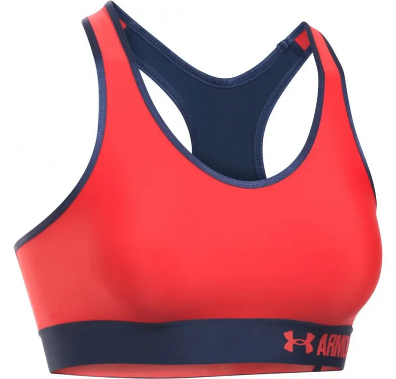 Under Armour Women's Mid Graphic Sports Bra Navy/Red XS