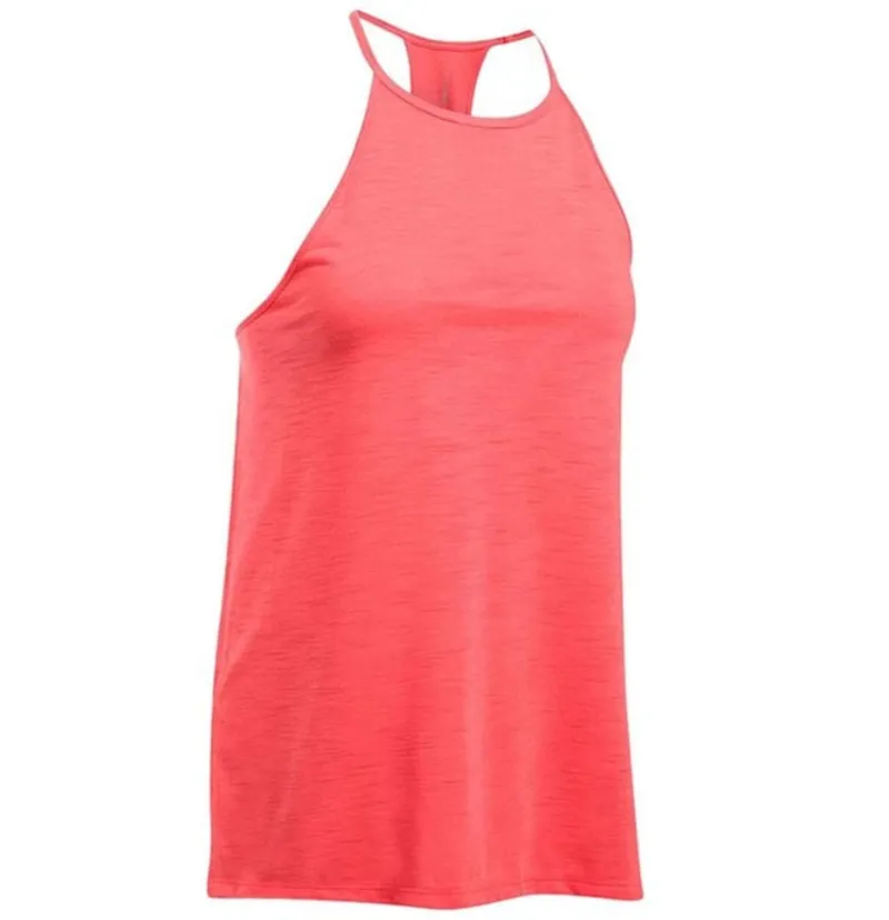 Under Armour Women's UA Threadborne High Neck Tank Red M