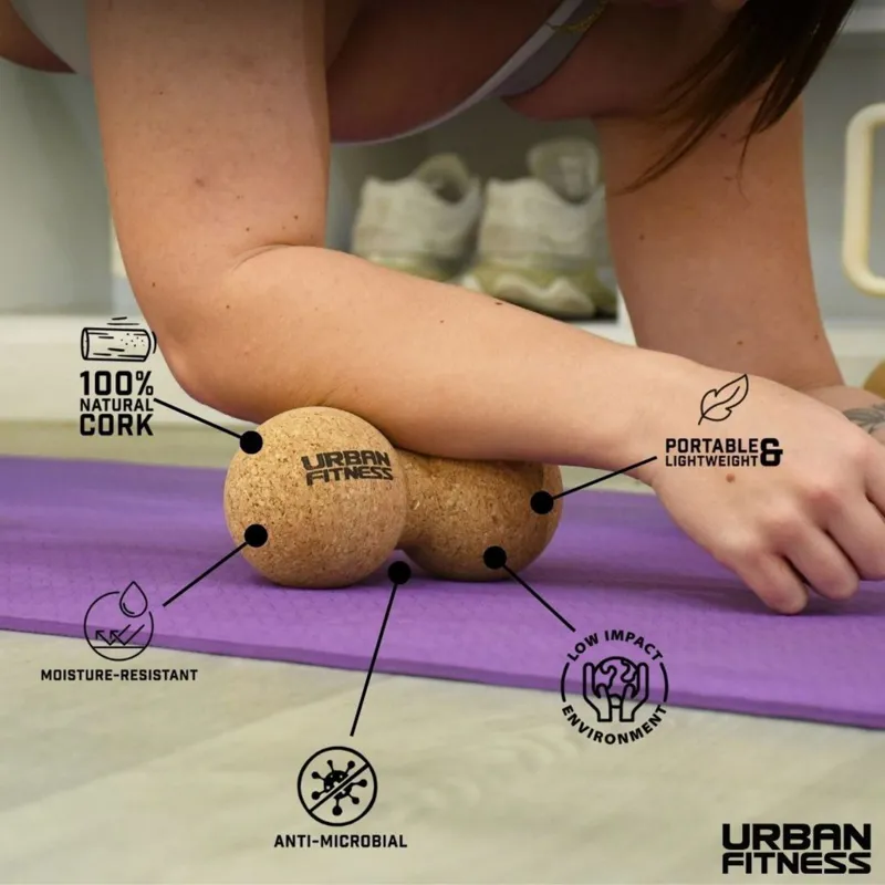 Urban Fitness Cork Peanut Massage Ball 8x16cm-3