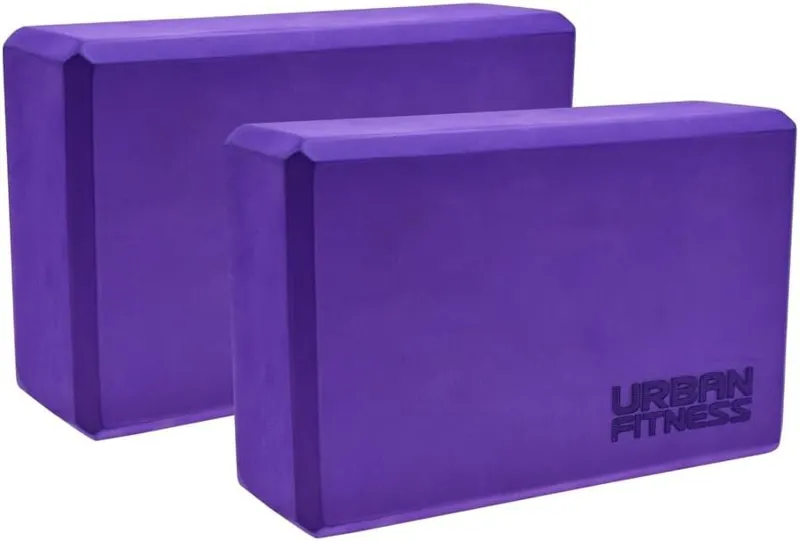 Urban Fitness Yoga Brick Pair Purple