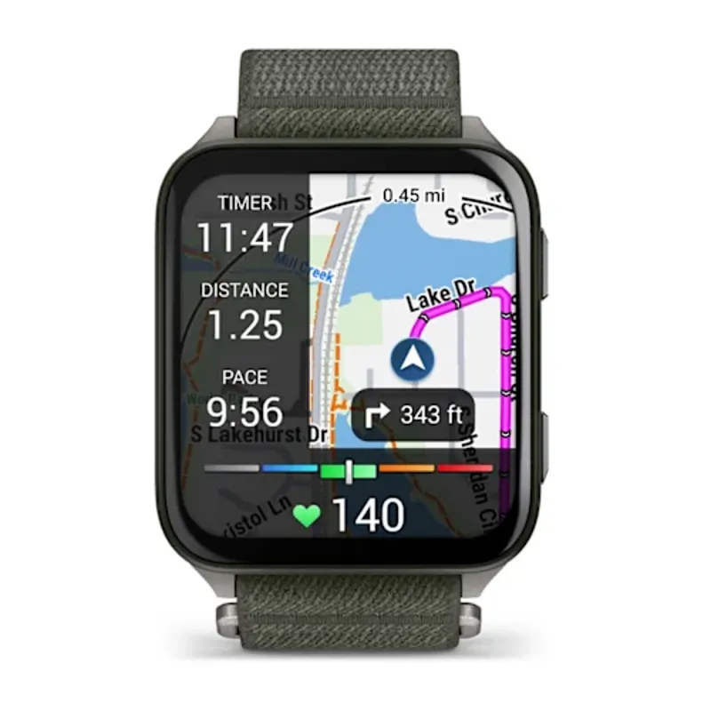 Garmin Venu X1 Moss with Titanium Caseback and Moss ComfortFit Nylon Band-2