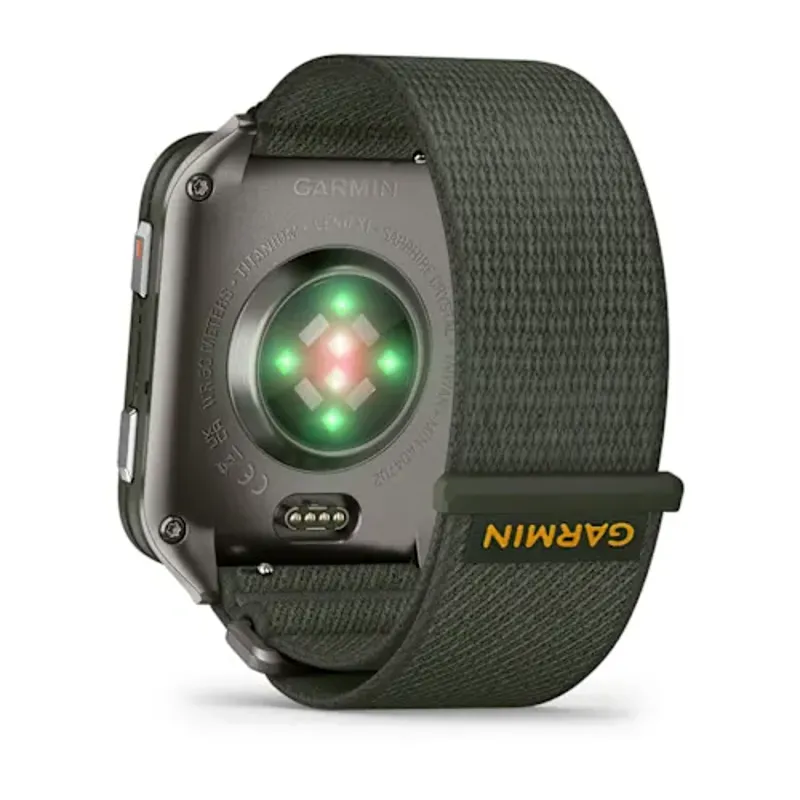 Garmin Venu X1 Moss with Titanium Caseback and Moss ComfortFit Nylon Band-5