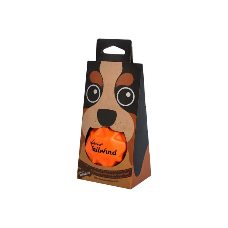 Waboba Tailwind Dog Ball Orange-1