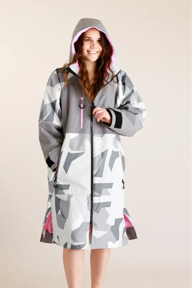 White Water Hard Shell Robe Arctic Camo/Pink-2