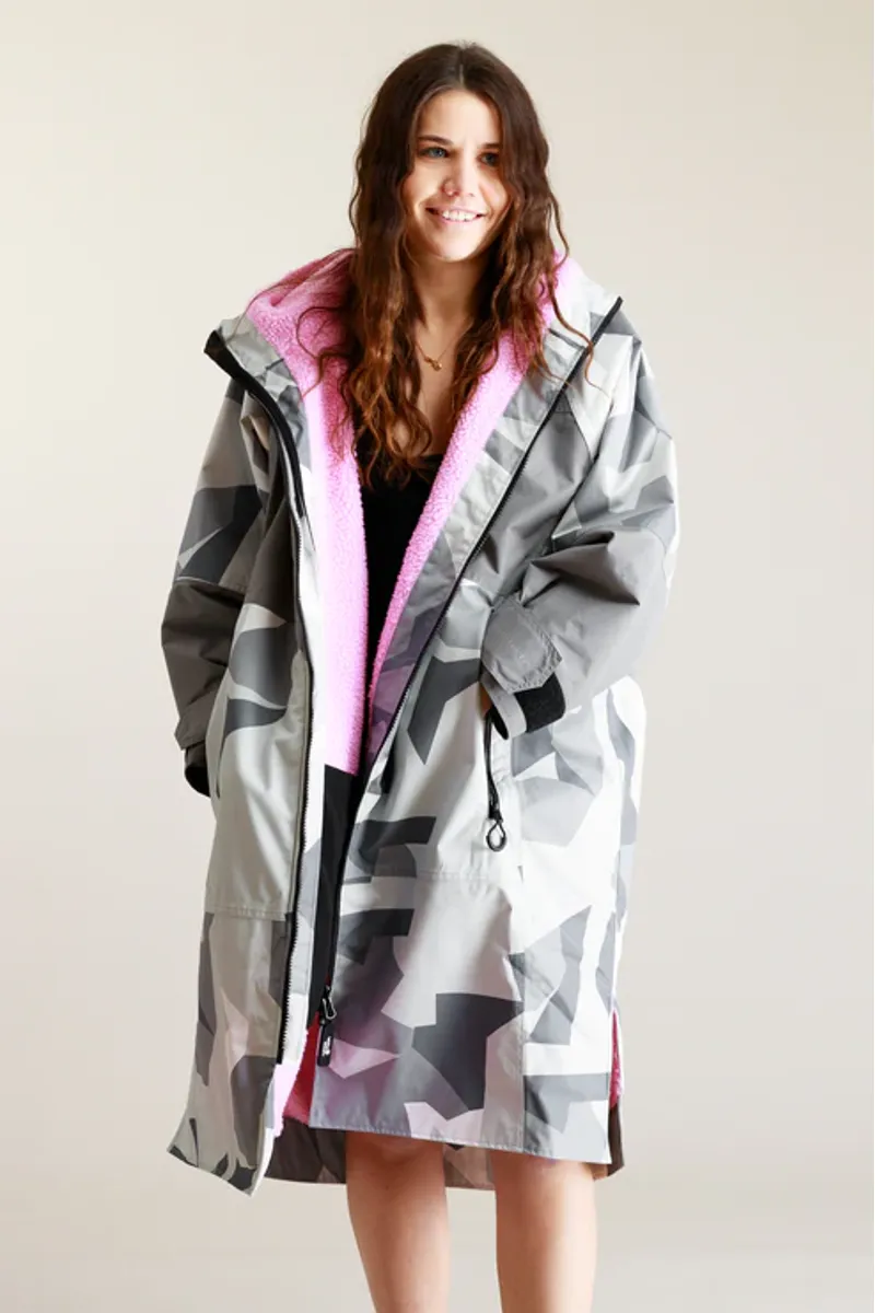 White Water Hard Shell Robe Arctic Camo/Pink-3