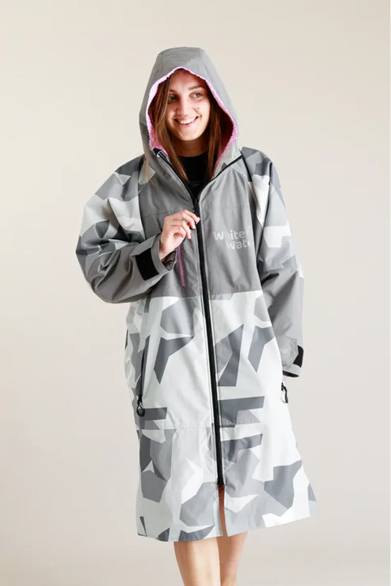 White Water Hard Shell Robe Arctic Camo/Pink-4