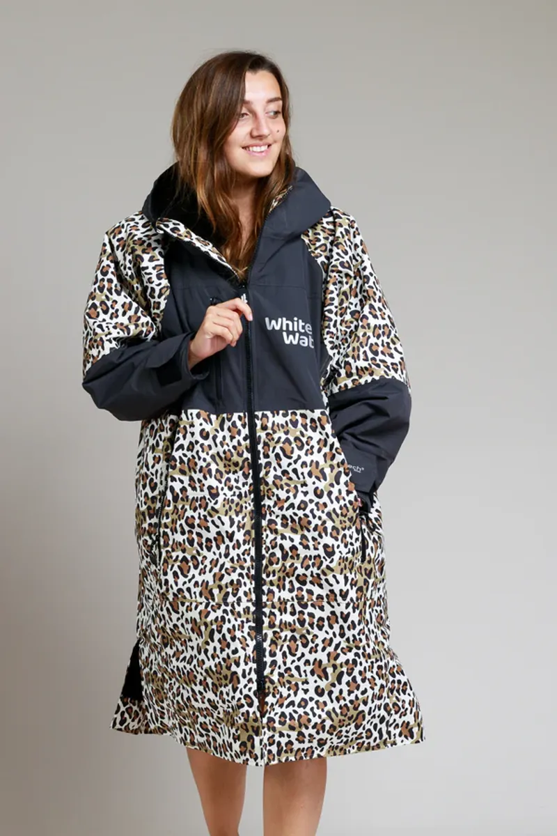 White Water Hard Shell Robe Leopard Print